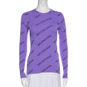 Balenciaga Ribbed Knit Sweater